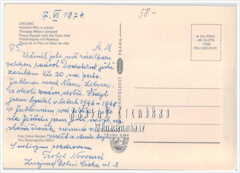 ZNOJMO, Náměstí i s radnicí