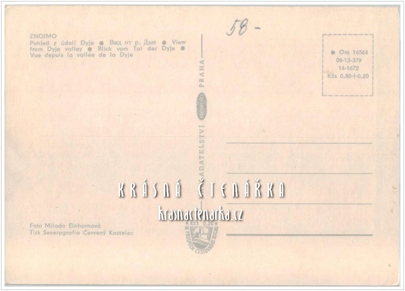 ZNOJMO, Pohled z údolí Dyje