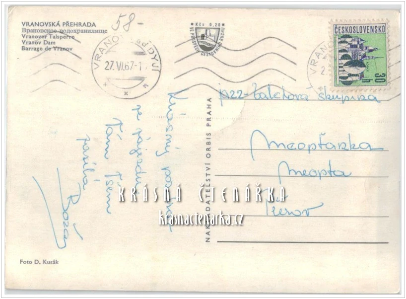 Vodní nádrž VRANOV a přehrada