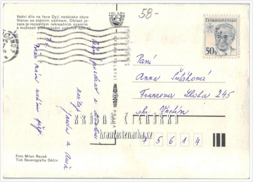 Vodní nádrž VRANOV a okolí