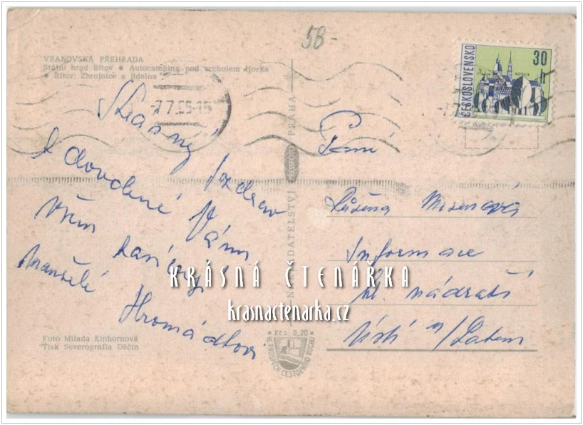 Vodní nádrž VRANOV (Vranovská přehrada) a hrad BÍTOV