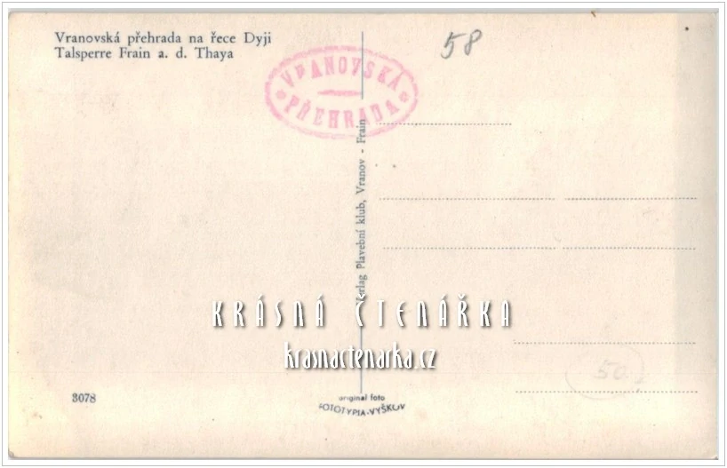 Vodní nádrž VRANOV (Vranovská přehrada)