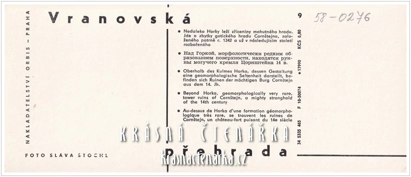 Vodní nádrž VRANOV, hrad Cornštejn a tábor Chmelnice (fot. Sláva Štochl)