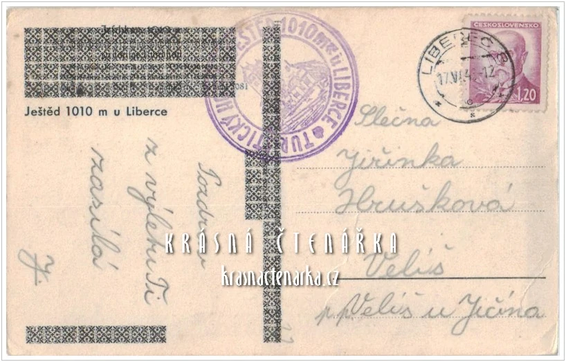 LIBEREC Hanychov a pohled na JEŠTĚD