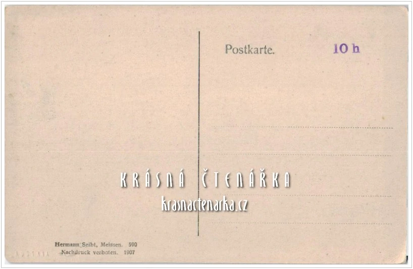 LIBEREC Hanychov a pohled na JEŠTĚD (vydáno 1907)