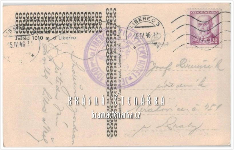 LIBEREC Hanychov a pohled na JEŠTĚD