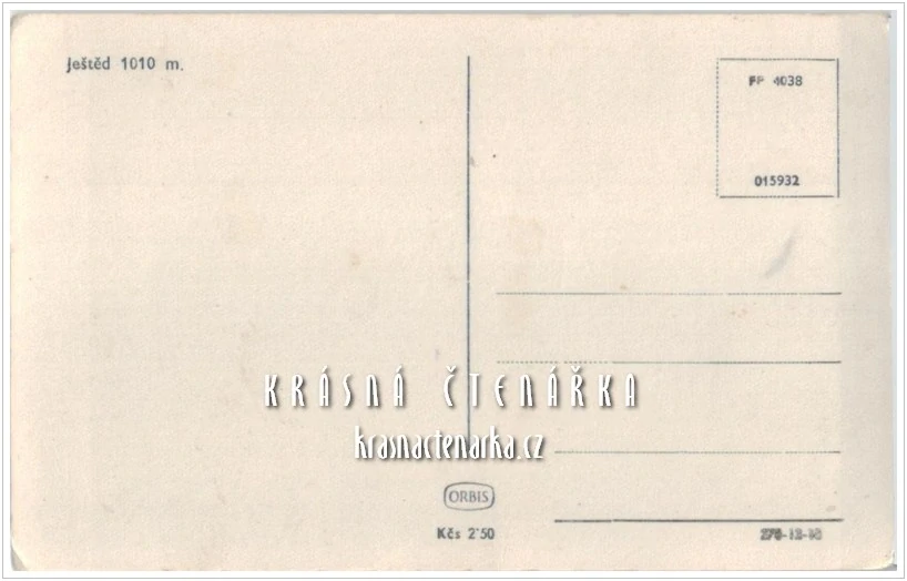 LIBEREC Hanychov a pohled na JEŠTĚD