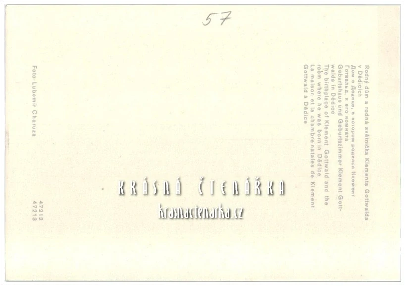 DĚDICE, "Rodný" dům Klementa Gottwalda