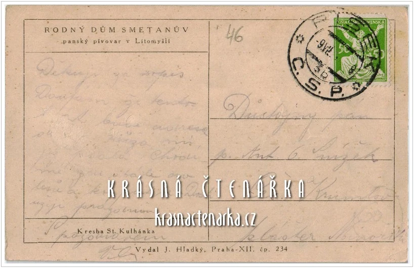 LITOMYŠL, Rodný dům Bedřicha Smetany - pivovar (il. Stanislav Kulhánek)