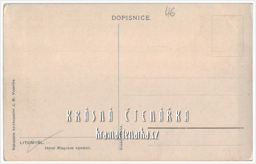 LITOMYŠL ilustrovaná, Horní Riegrovo náměstí