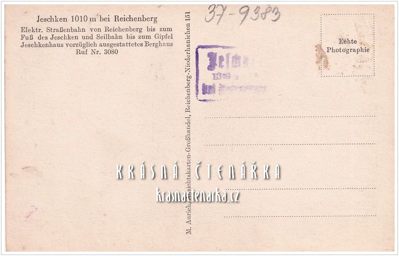 LIBEREC Hanychov a pohled na JEŠTĚD