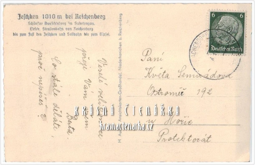 LIBEREC Hanychov a pohled na JEŠTĚD