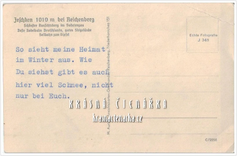 JEŠTĚD a okolí a sáňkařská dráha