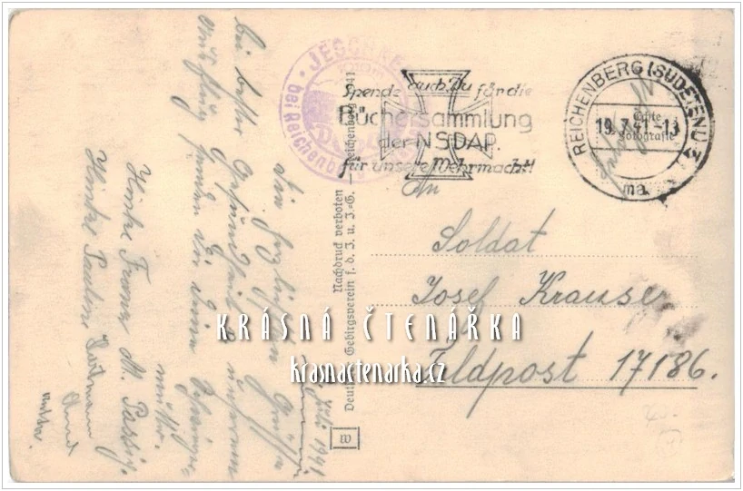 Hora JEŠTĚD a horský hotel (vydáno 1941)