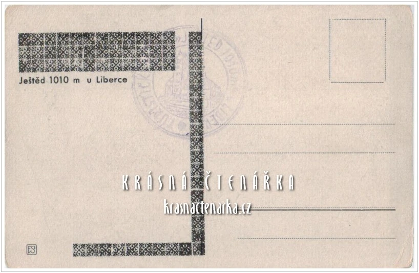 Hora JEŠTĚD a horský hotel v zimě