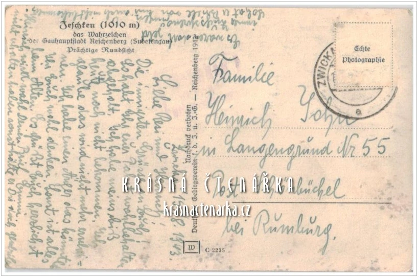 JEŠTĚD a okolí (vydáno 1942)