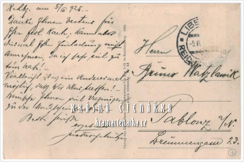 Hora JEŠTĚD a horský hotel (vydáno 1924)