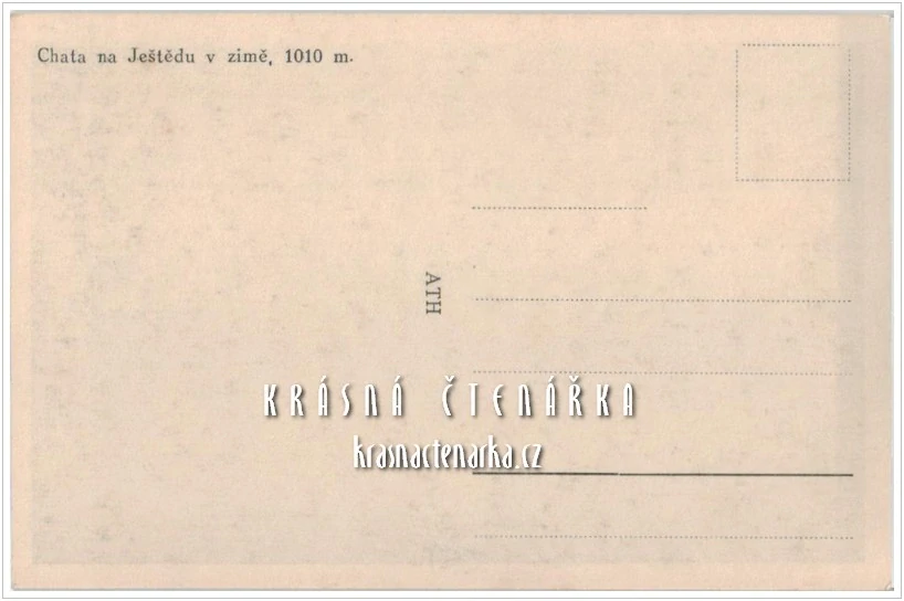 Hora JEŠTĚD a horský hotel v zimě