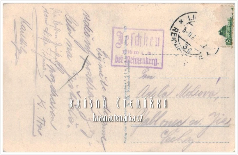JEŠTĚD a okolí (vydáno 1927)