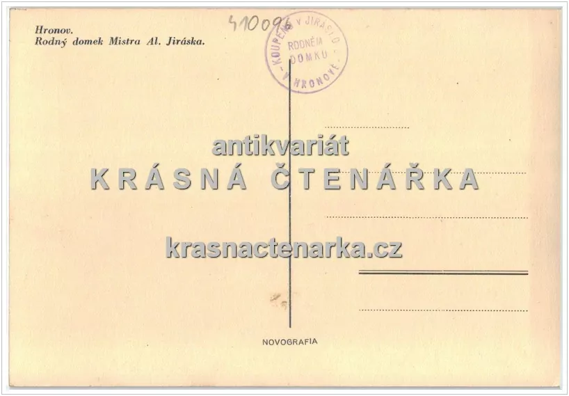HRONOV (rodný dům Aloise Jiráska)