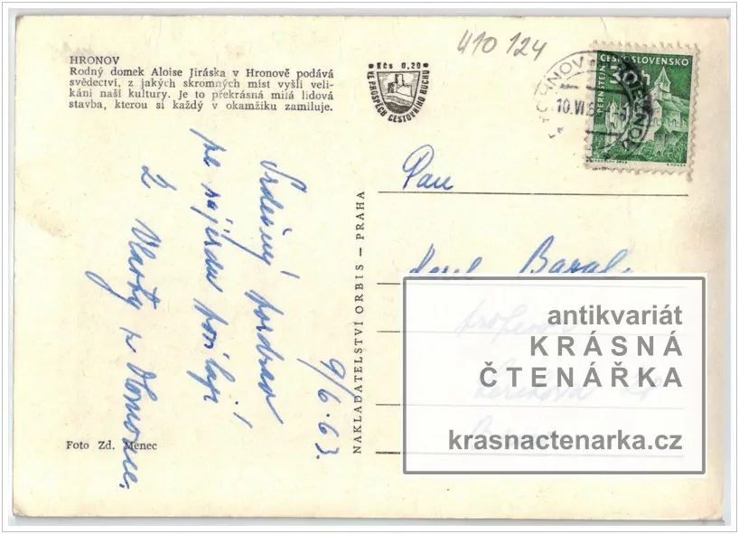 HRONOV (rodný dům Aloise Jiráska)