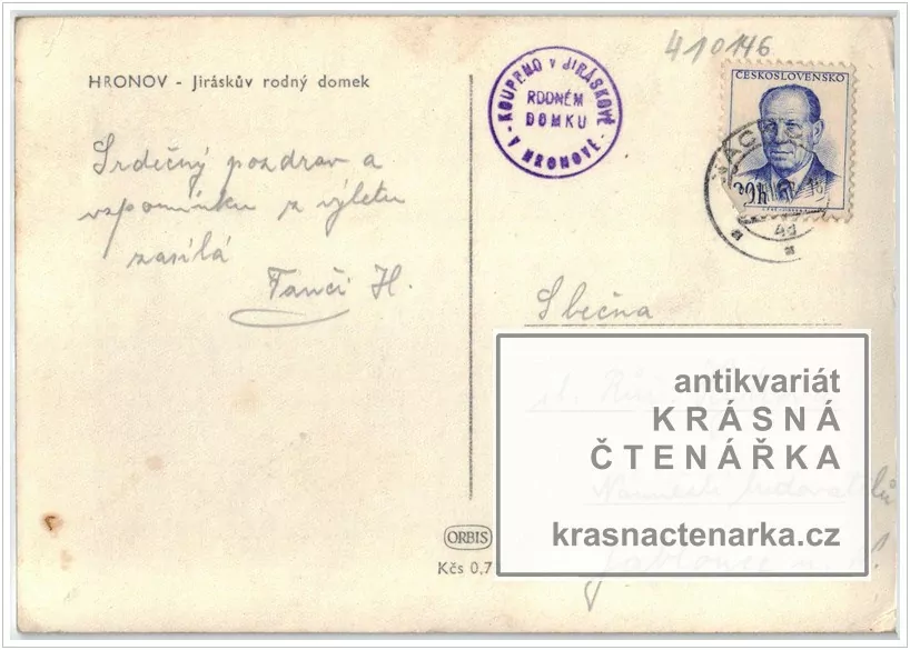 HRONOV (rodný dům Aloise Jiráska)