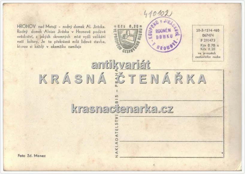 HRONOV (rodný dům Aloise Jiráska)