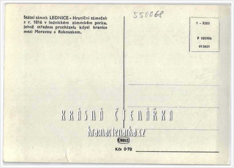 LEDNICE, Hraniční zámek