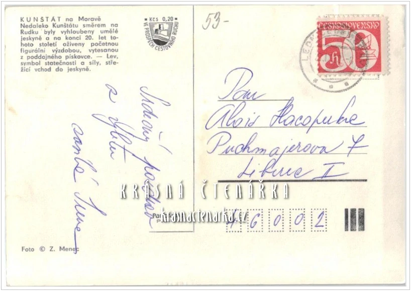 KUNŠTÁT - RUDKA, Jeskyně Blanických rytířů