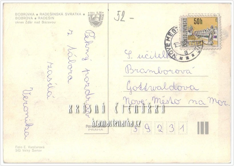 BOBRŮVKA - RADEŠÍNSKÁ SVRATKA - BOBROVÁ - RADEŠÍN