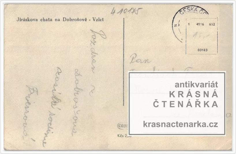 Jiráskova chata a rozhledna DOBROŠOV