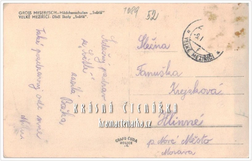 VELKÉ MEZIŘÍČÍ, Dívčí školy "Světlá"