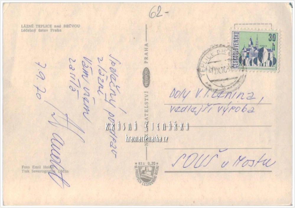 TEPLICE NAD BEČVOU, Lázeňský dům Praha