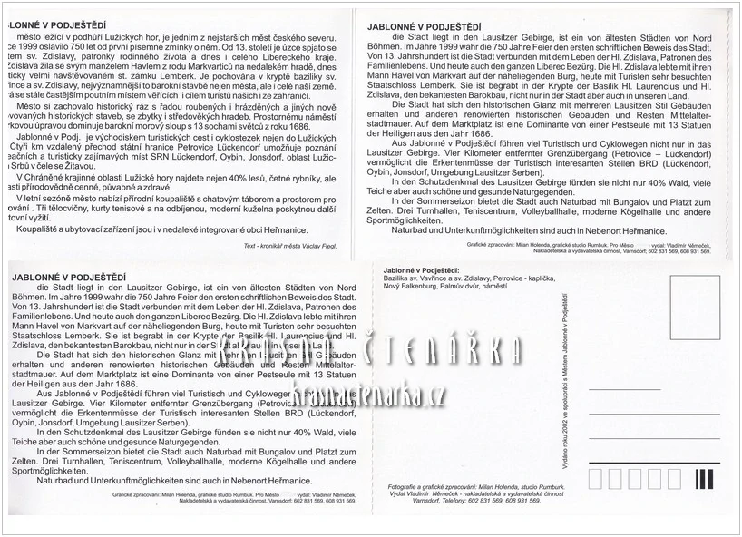 JABLONNÉ V PODJEŠTĚDÍ, 3 ks