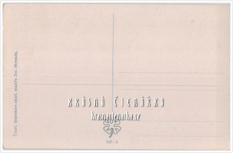 CHLAPEC na velikonoční pohlednici (il. Josef Strnad)