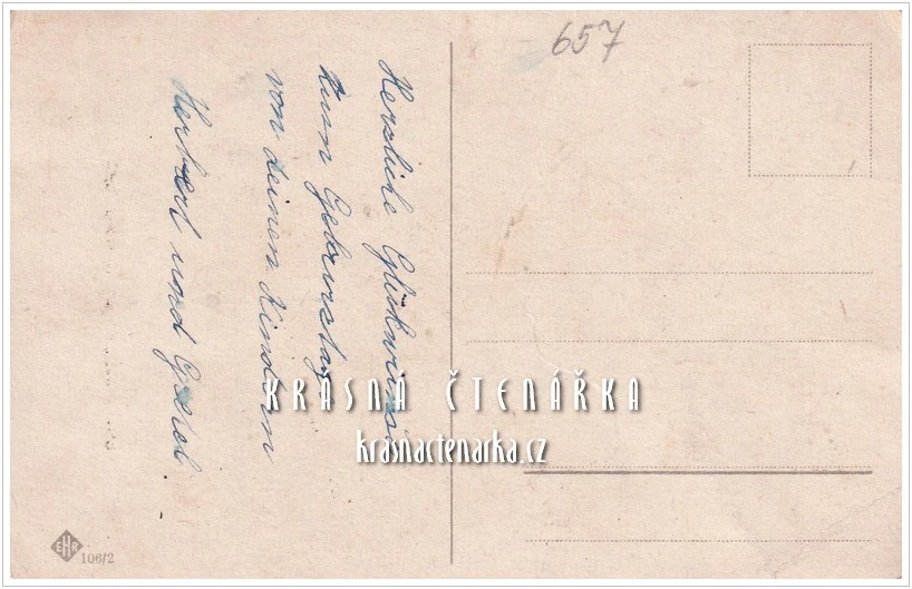 DÍVENKA s kolečkem a tulipány