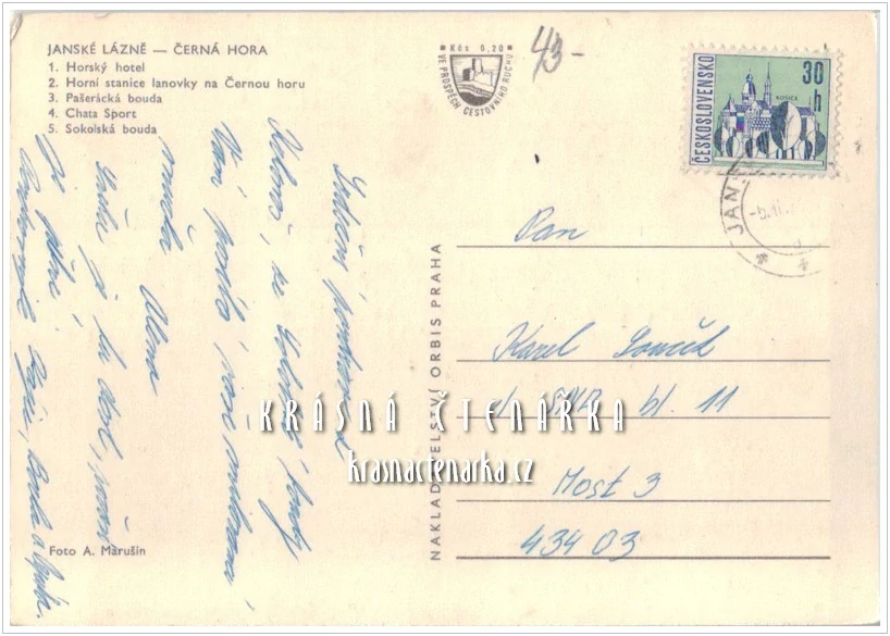 JANSKÉ LÁZNĚ - ČERNÁ HORA, Hotely na Černé hoře