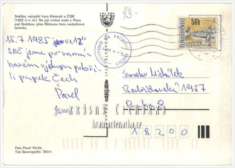 KRKONOŠE - Hora SNĚŽKA