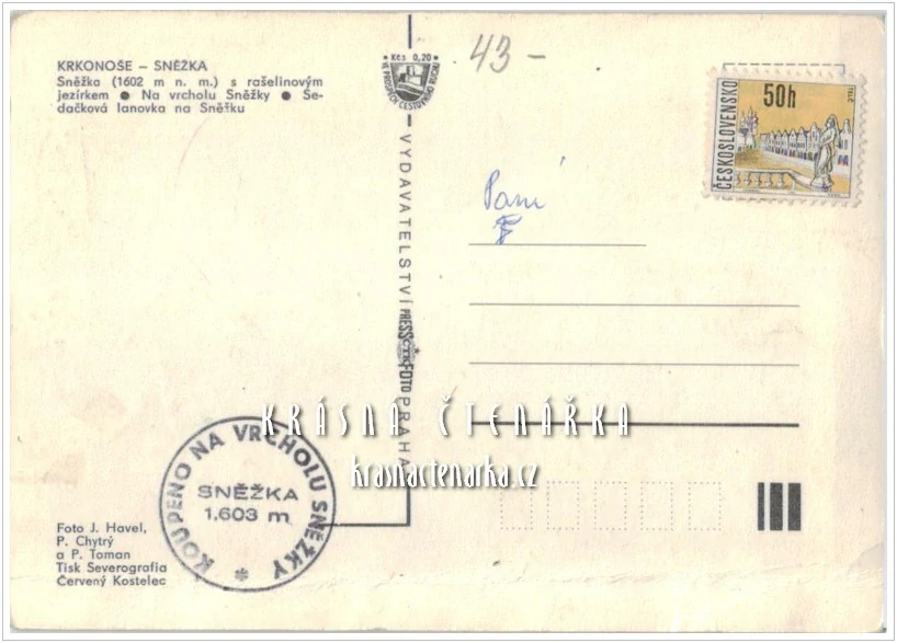 KRKONOŠE - Hora SNĚŽKA