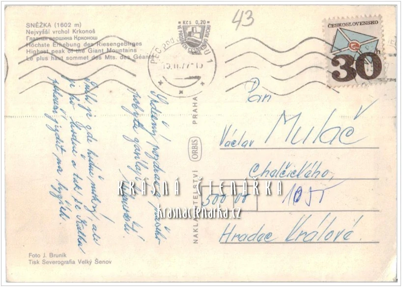 KRKONOŠE - Hora SNĚŽKA