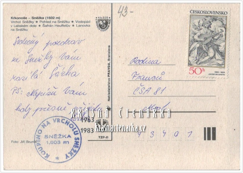 KRKONOŠE - Hora SNĚŽKA