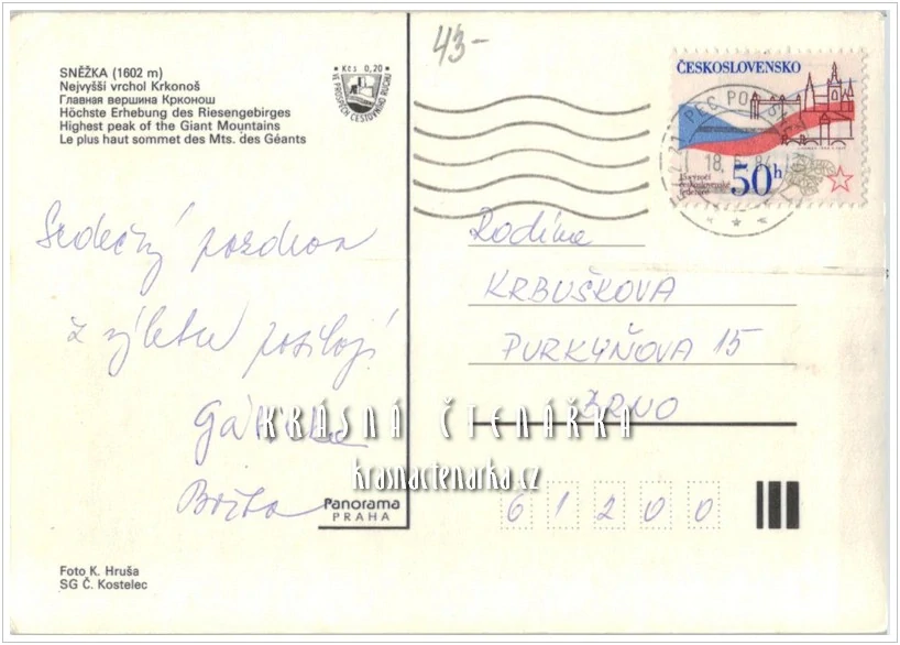 KRKONOŠE - Hora SNĚŽKA