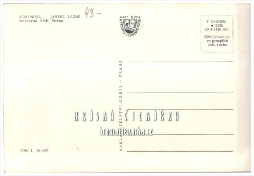 JANSKÉ LÁZNĚ, bývalý hotel či zotavovna Siréna