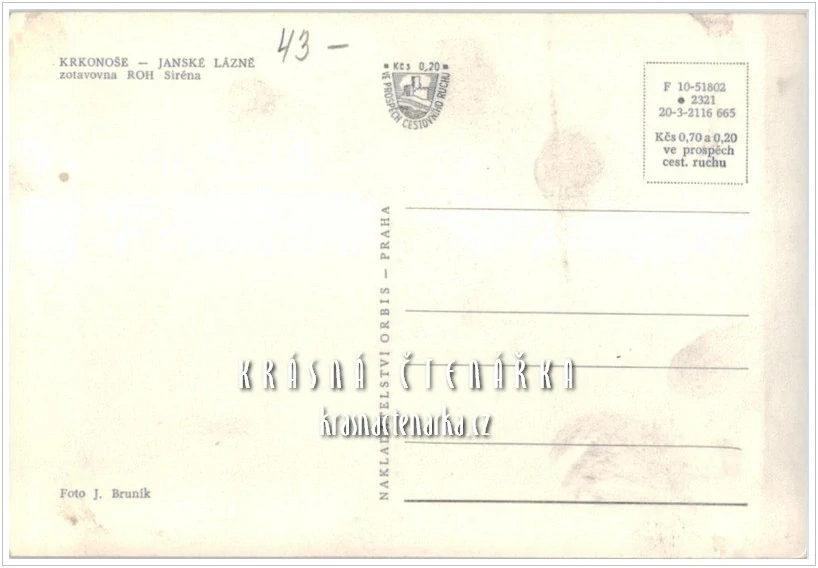 JANSKÉ LÁZNĚ, bývalý hotel či zotavovna Siréna