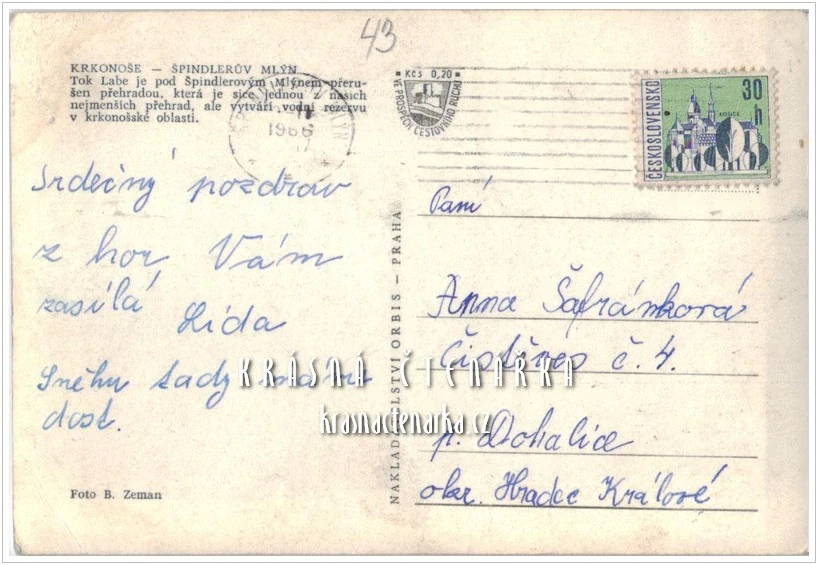 ŠPINDLERŮV MLÝN - LABSKÁ