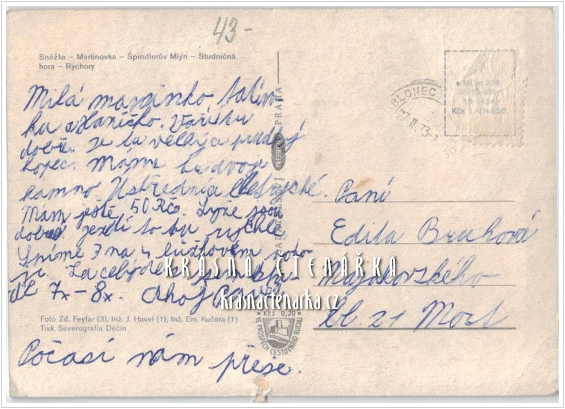 KRKONOŠE, Krkonošský národní park