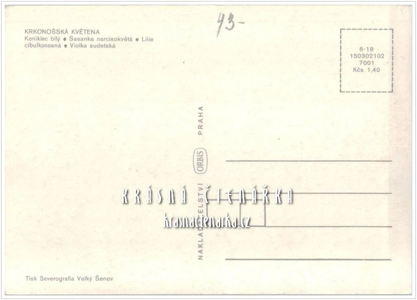 KRKONOŠE, Krkonošská květena