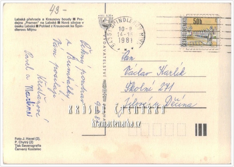 ŠPINDLERŮV MLÝN - LABSKÁ