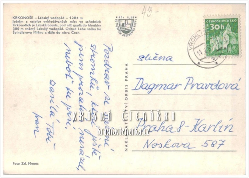 Špindlerův Mlýn, Původní LABSKÁ BOUDA cca v šedesátých letech