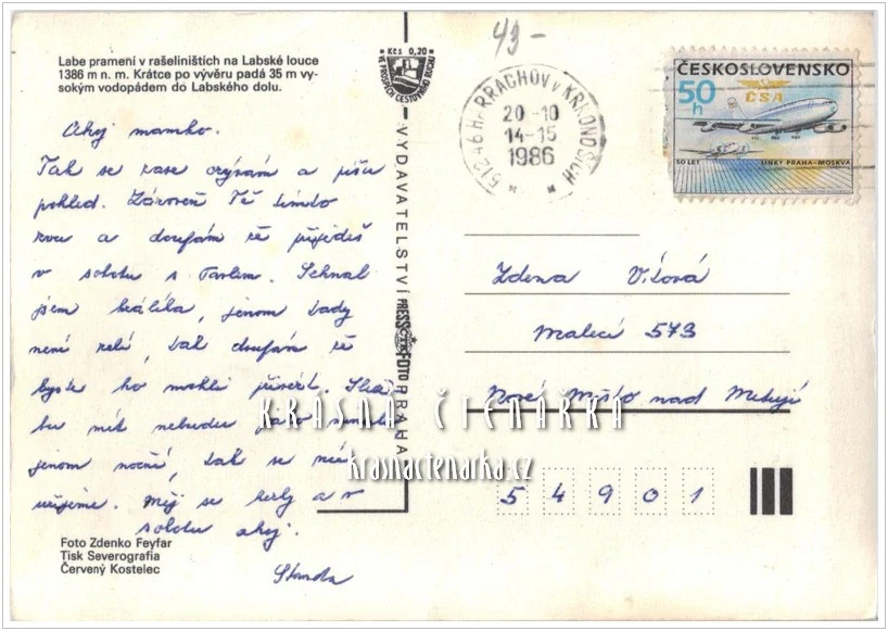 KRKONOŠE, Pramen Labe